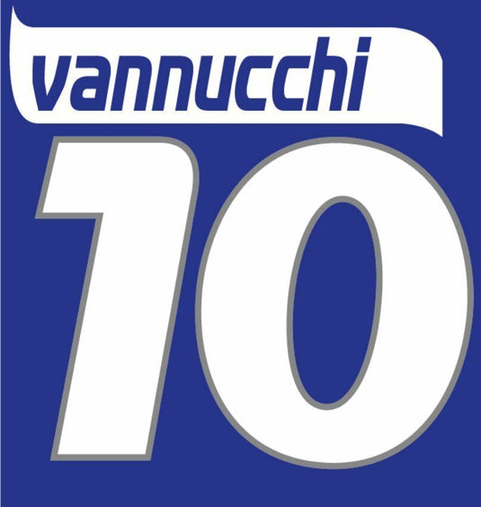 Vannucci #10 Empoli 2006 home Football Nameset for shirt