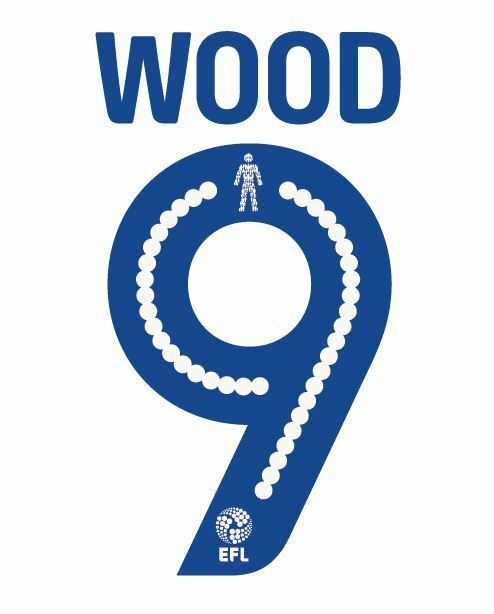 Wood 9 2016-2017 Leeds United Home Football Nameset for shirt LUFC