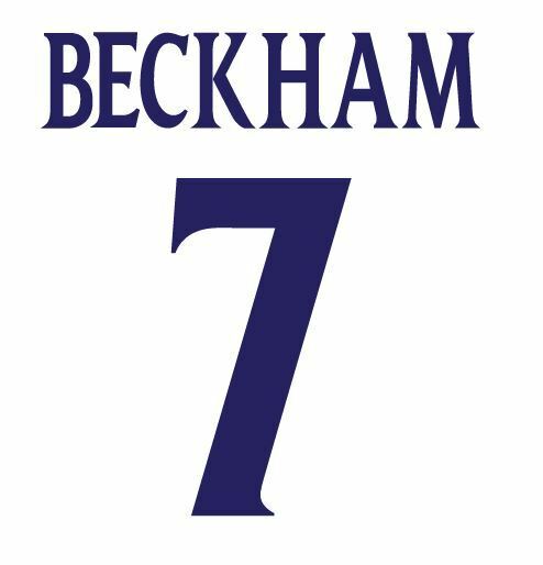 Beckham  Manchester United 2000-01 Away champions league Football Nameset 4 shirt