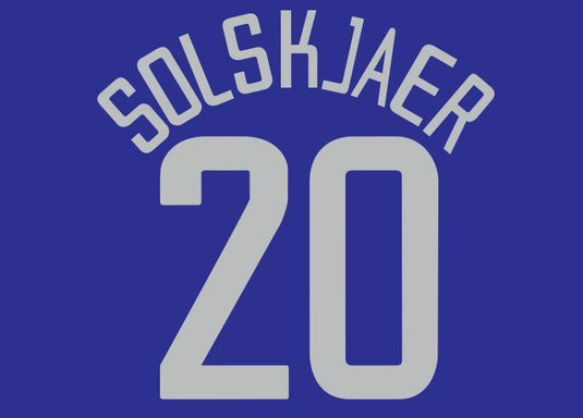 Solskjaer #20 Manchester United 2002-2003 European Away Football Nameset 4 shirt