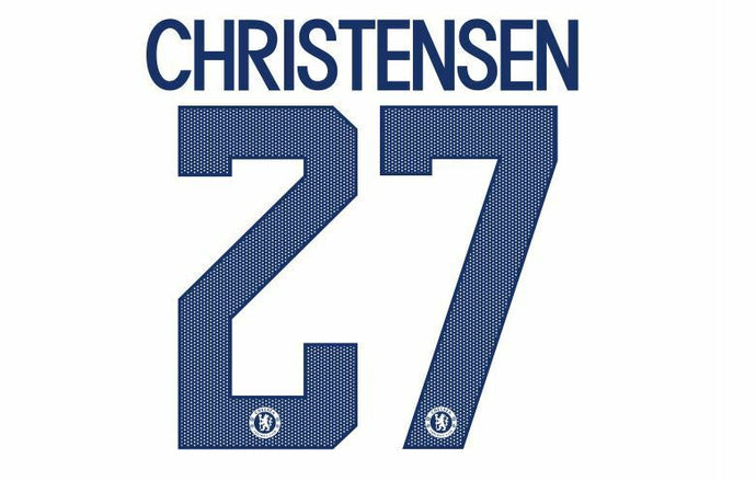 Christensen #27 Chelsea 2017-2018 Away Cup European Football Nameset for shirt