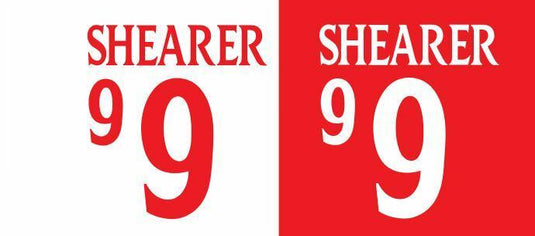 Shearer #9 England Euro 2000 Home & Away Football Nameset shirt