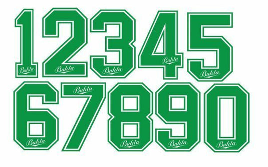 Bukta 1989-1992 Number Green for Football Shirt Nameset