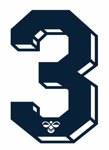 Hummel 1987-1990  Number Navy for Football Shirt Nameset inc Spurs