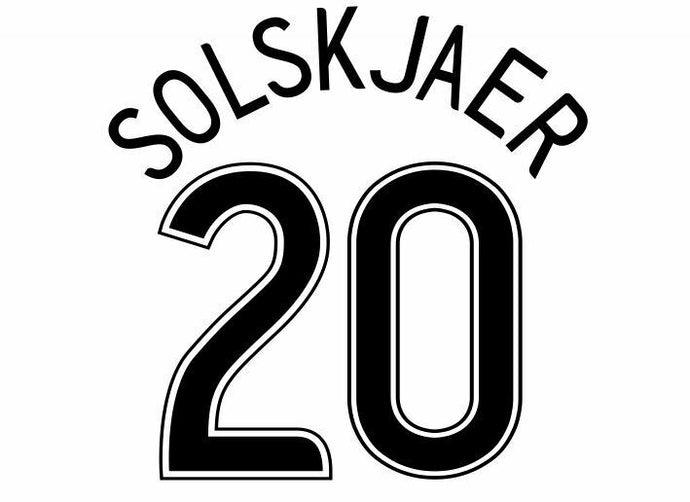 Solskjaer #20 2006-2007 Manchester United European Away Football Nameset 4 shirt