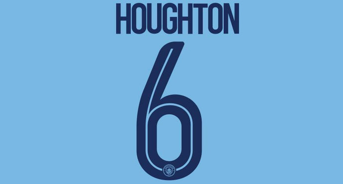 Houghton #6 Manchester City Womens Team 2017-2018 WSL Football Nameset 4 shirt