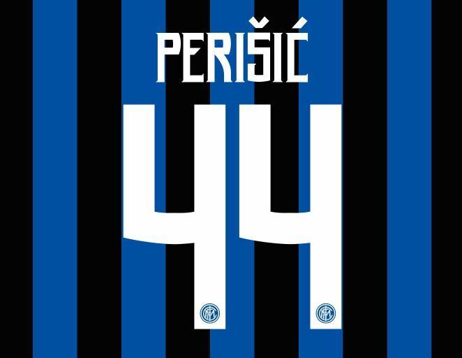 Perisic #44 Inter Milan 2018-2019 Home Football Nameset for shirt