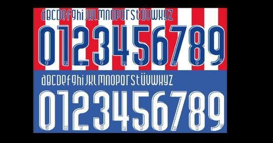 Atletico Madrid 2007-2008 Home Away Football Nameset for shirt Any Name & Number