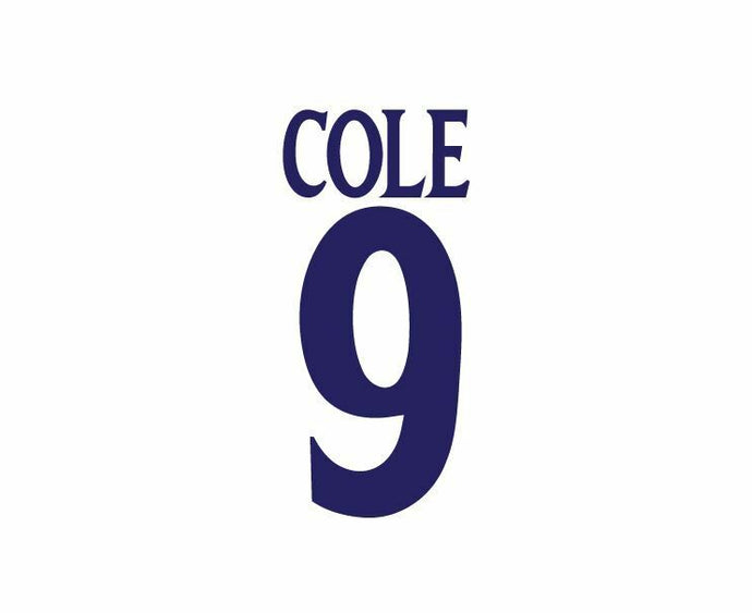 Cole 9 2000-01 Manchester United Away champions league Football Nameset 4 shirt