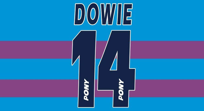 Dowie #14 West Ham United 1995-1997 Hammers Away Football Nameset 4 shirt