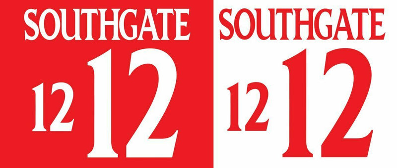 Laden Sie das Bild in Galerie -Viewer, Southgate #12 England Euro 2000 Home &amp; Away Football Nameset shirt
