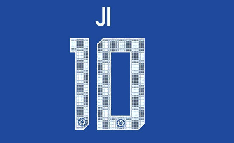 Cargue la imagen en el visor de la galería, Ji #10 Chelsea Ladies 2017-2018 Cup European Home Football Nameset for shirt
