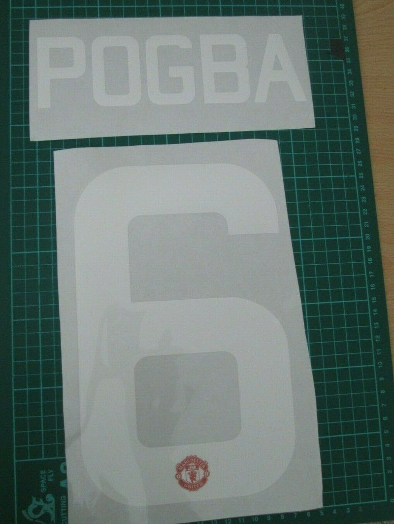 Chargez l&#39;image dans la visionneuse de la galerie, Pogba 6 Manchester United 2017 Europa Final Home Football Nameset for shirt
