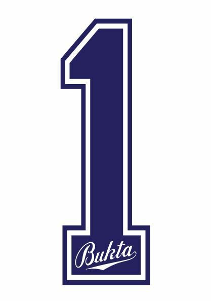 Bukta 1989-1992 Number Navy for Football Shirt Nameset