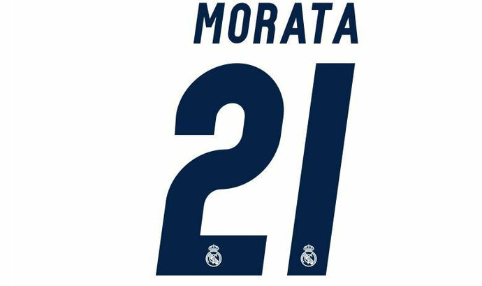 Morata #21 Real Madrid 2016-2017 Home Football Nameset for shirt