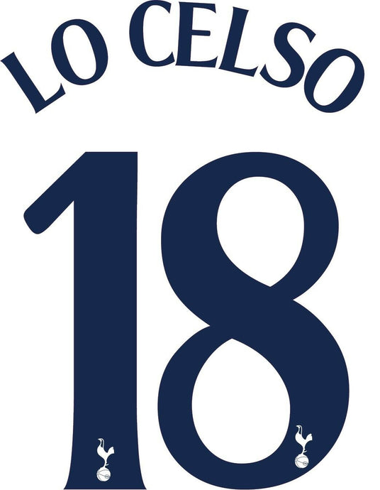 Lo Celso 2019-2020 Home Tottenham Spurs Champions League Football Nameset shirt