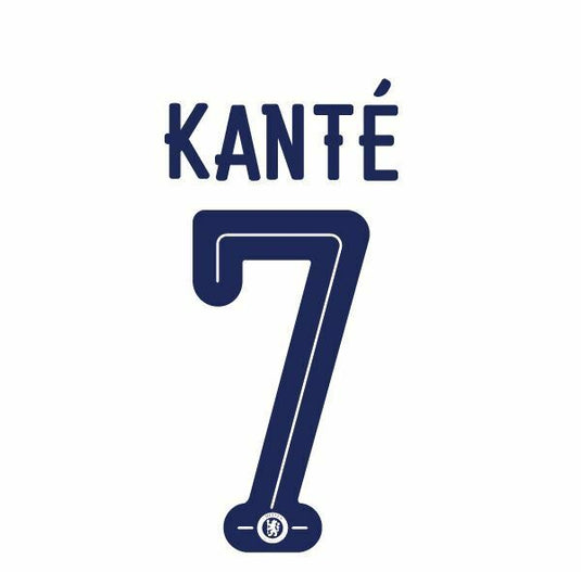 Kante 7 2016-17 Chelsea Fa Cup Third Football Nameset for shirt