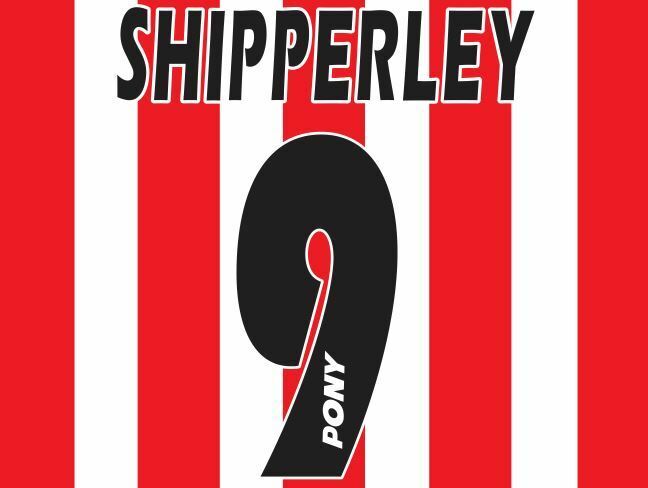 No 9 Shipperley Southampton 1995-1996 Saints Home Football Nameset 4 shirt