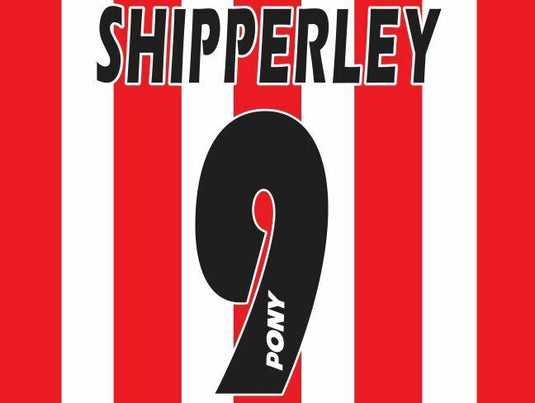 No 9 Shipperley Southampton 1995-1996 Saints Home Football Nameset 4 shirt