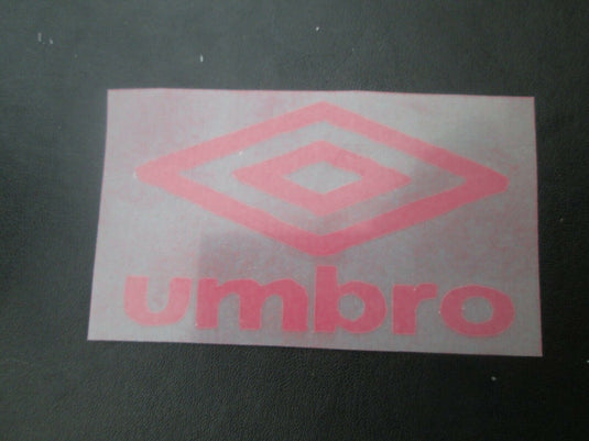 Red Umbro Logo Retro for Football Shirt Small Letters rounded corners