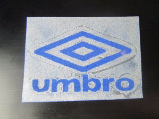 Blue Umbro Logo Retro for Football Shirt Small Letters rounded corners