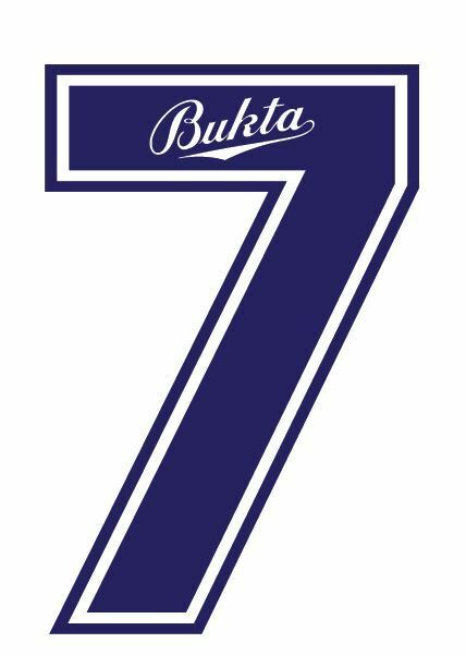 Laden Sie das Bild in Galerie -Viewer, Bukta 1989-1992 Number Navy for Football Shirt Nameset
