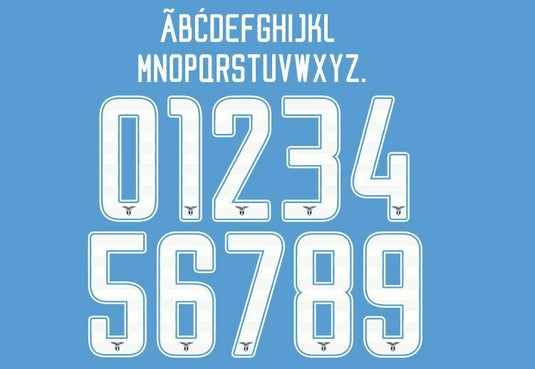 Lazio Serie A 2019-2020 Home Football Nameset for shirt Any Name & Number