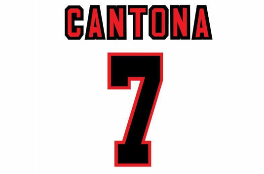 Cantona #7  Manchester United 1996-1997 Away Football Nameset for shirt