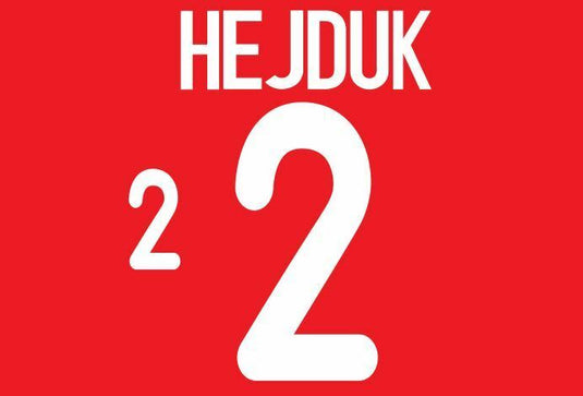 Hedjuk #2 USA 2000 Away Football Nameset 4 shirt United States America