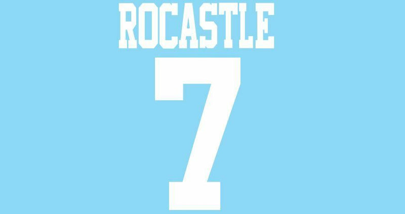 Chargez l&#39;image dans la visionneuse de la galerie, Rocastle #7 Manchester City 1993-1994 Home Football Nameset 4 shirt
