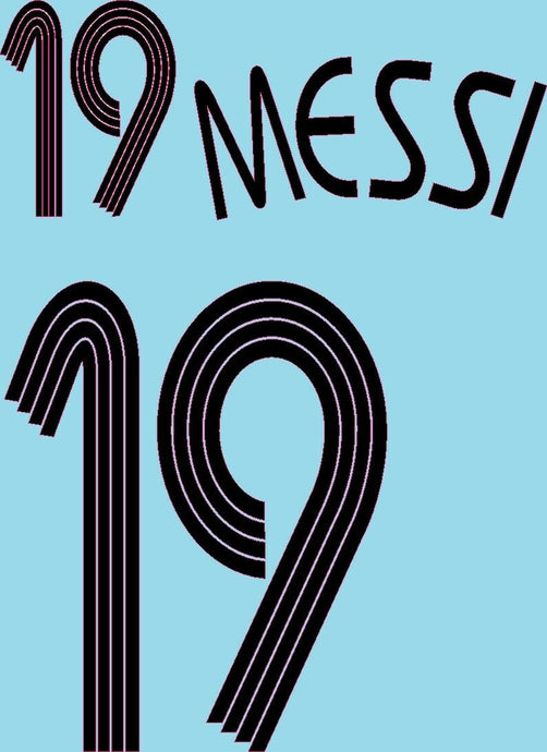 Messi #19 2006 Argentina Home Football Nameset for shirt