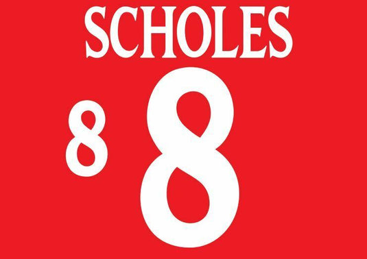 Scholes #8 England Euro 2000 Away Football Nameset shirt