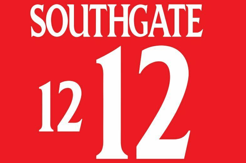 Laden Sie das Bild in Galerie -Viewer, Southgate #12 England Euro 2000 Home &amp; Away Football Nameset shirt
