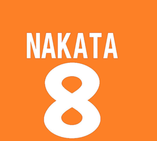 Nakata #8 Roma 2000-2001 Away Football Nameset for shirt