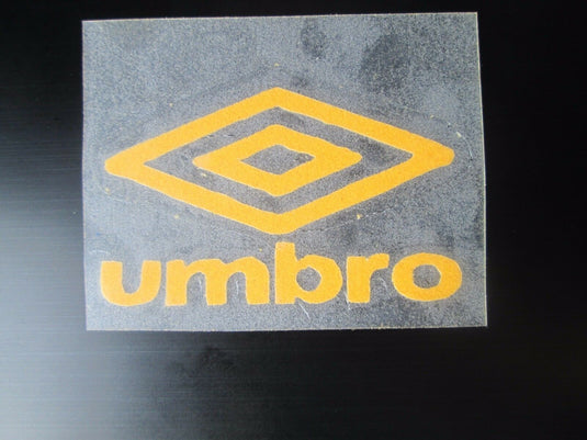 Yellow Umbro Logo Retro for Football Shirt Small Letters rounded corners