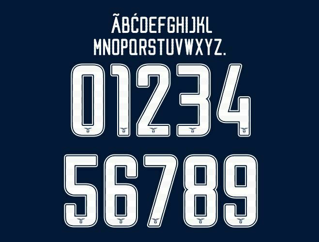 Lazio Serie A 2019-2020 Away Football Nameset for shirt Any Name & Number