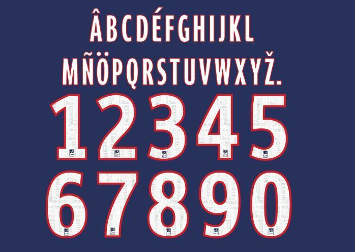 Chargez l&#39;image dans la visionneuse de la galerie, Paris St Germain PSG 2019-2020 Home Football Nameset for shirt Any Name &amp; Number
