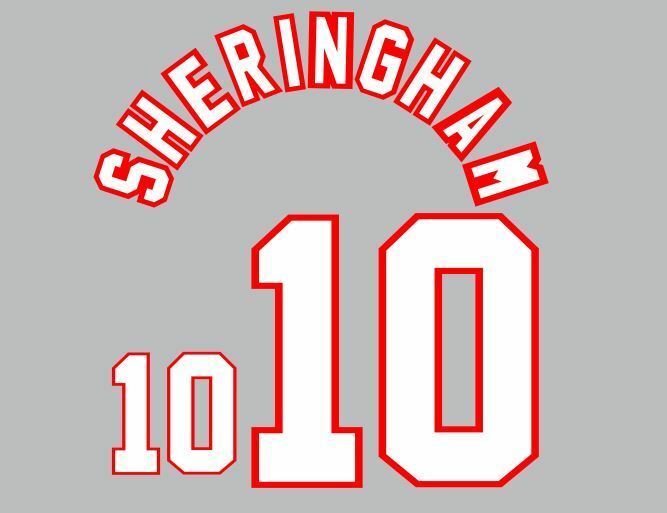 Chargez l&#39;image dans la visionneuse de la galerie, Sheringham #10 England Euro 1996 Home and Away Football Nameset shirt
