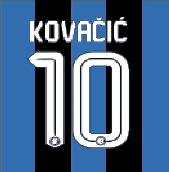 Kovacic #10 Inter Milan 2015-2016 Home Football Nameset for shirt