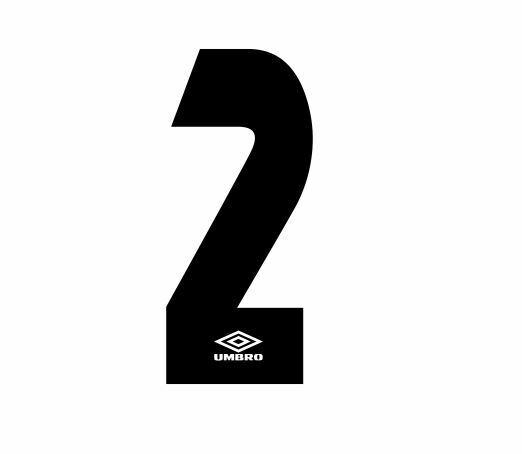 Load image into Gallery viewer, Umbro 1990&#39;s Black Felt Choose Your Number Football Shirt Soccer Heat Print
