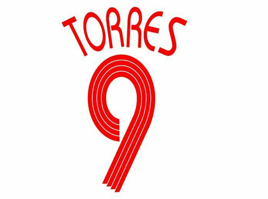 Torres #9 Liverpool 2007-2008 Away Champions League Football Nameset for shirt