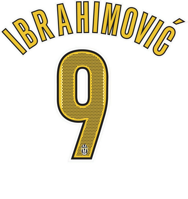 Ibrahimovic Juventus  2004-2005 Home Football Nameset for shirt