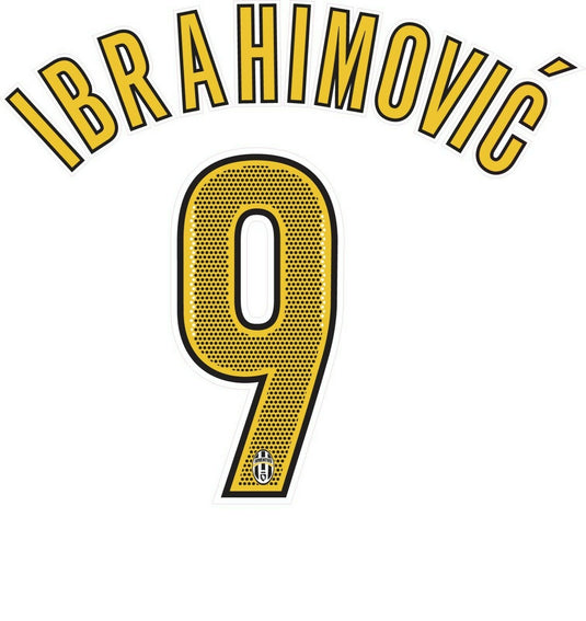 Ibrahimovic Juventus  2004-2005 Home Football Nameset for shirt