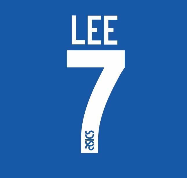 No 7 Lee 1993-1995 Newcastle United Away Football Nameset for shirt