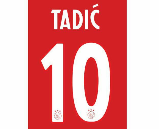 Ajax 2018-2019 Home Football Shirt Nameset Choose a Player or Your Own