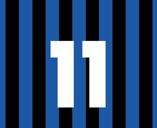 No 11 Inter Milan 1992-1995 Home Football Nameset for shirt