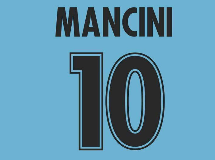 Mancini #10 Lazio 1998-2000 Home Football Nameset (navy) for shirt