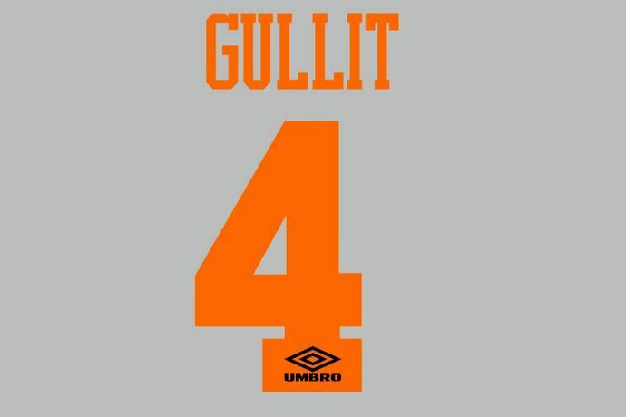 Gullit #4 Chelsea 1995-1996 Away Football Nameset for shirt