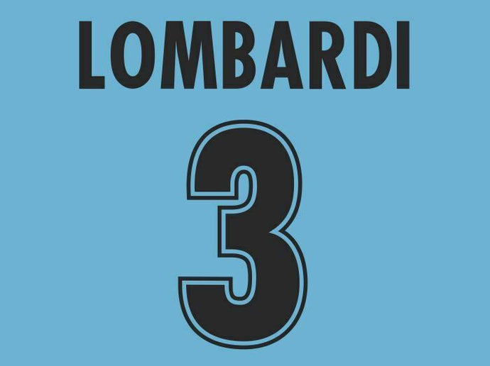 Lomardi #3 Lazio 1998-1999 Home Football Nameset (navy) for shirt