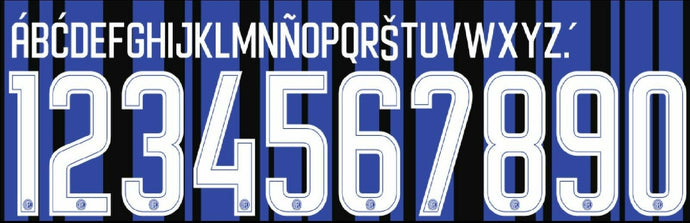 Inter Milan 2017-2018 Home Football Nameset Build Your Own Name and Numbers